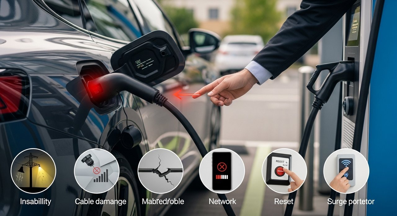 전기차 충전 중 멈춤 현상 발생하는 원인과 해결 방법 5가지 비법