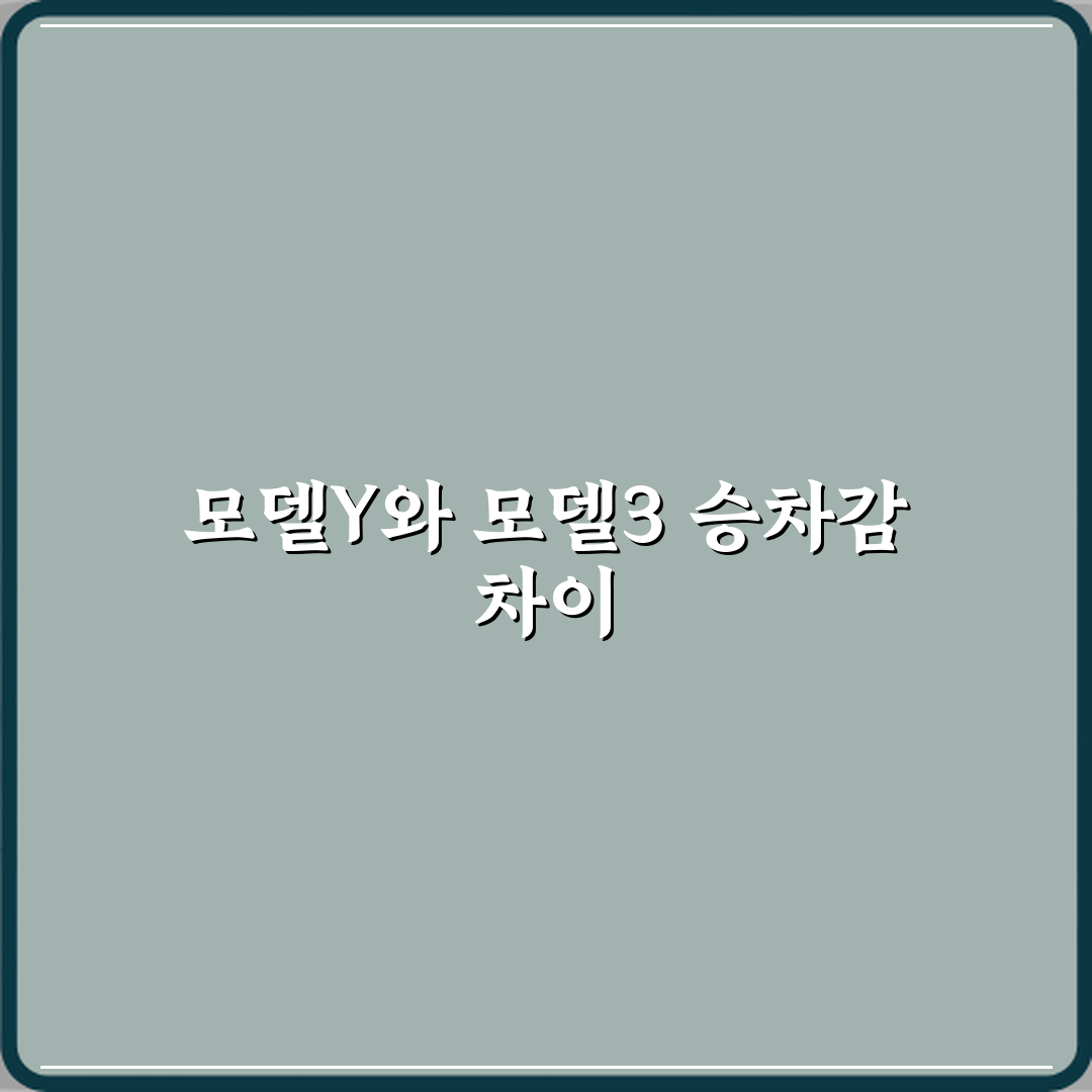 테슬라 모델Y 중고차 모델3 대비 승차감 차이가 큰가요 체험기, 직접 느낀 솔직한 감각
