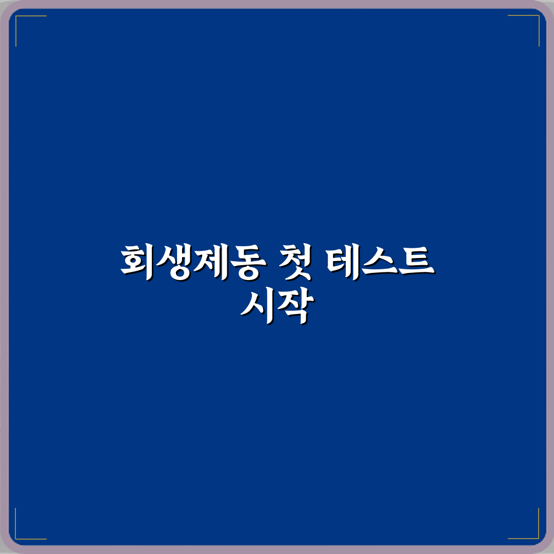 전기차 중고차 회생제동 작동 테스트 방법 직접 해봤어요